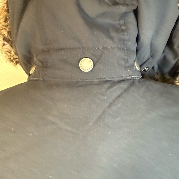 Barbour Carribena Wax Jacket US10 UK14 Black Coat Detachable Fur Fleece Lined - Picture 4 of 14